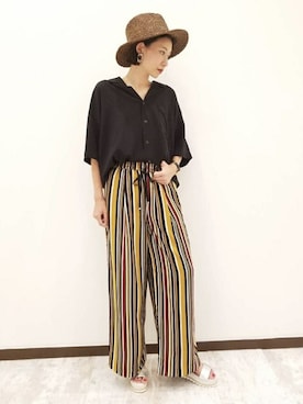 「hat」｜JEANASIS 新宿ミロード店STAFFさん（レディース・158cm）の春コーディネート