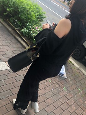 「krm（クルミ）のアイテム」を使った、咲さん（レディース・156cm）の秋コーディネート