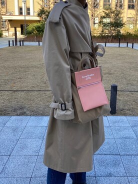 トレンチコートを使った「KEISUKEYOSHIDA」のメンズ人気ファッション 