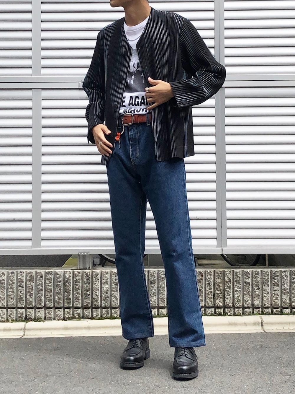 HOMME PLISSE ISSEY MIYAKEのアイテムを使った「フレアパンツ HOMME PLISSE ISSEY MIYAKEのアイテムを使った「フレアパンツ