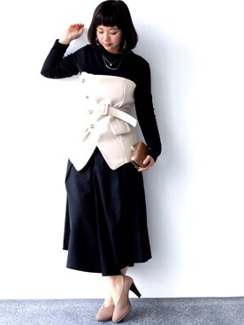 「Cawaii」｜ちよこさん（レディース・158cm）の冬コーディネート