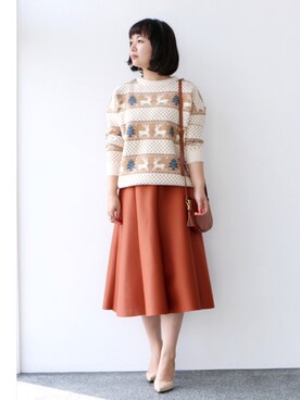 「Cawaii」｜ちよこさん（レディース・158cm）の冬コーディネート