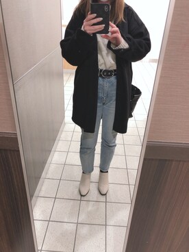 「rienda（リエンダ）のアイテム（その他アウター）」を使った、meguuuさん（レディース・156cm）の春コーディネート