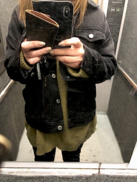 「GRL（グレイル）のアイテム（デニムジャケット）」を使った、meguuuさん（レディース・156cm）の春コーディネート