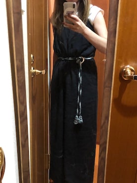 「SLY（スライ）のアイテム（サロペット/オーバーオール）」を使った、meguuuさん（レディース・156cm）の夏コーディネート