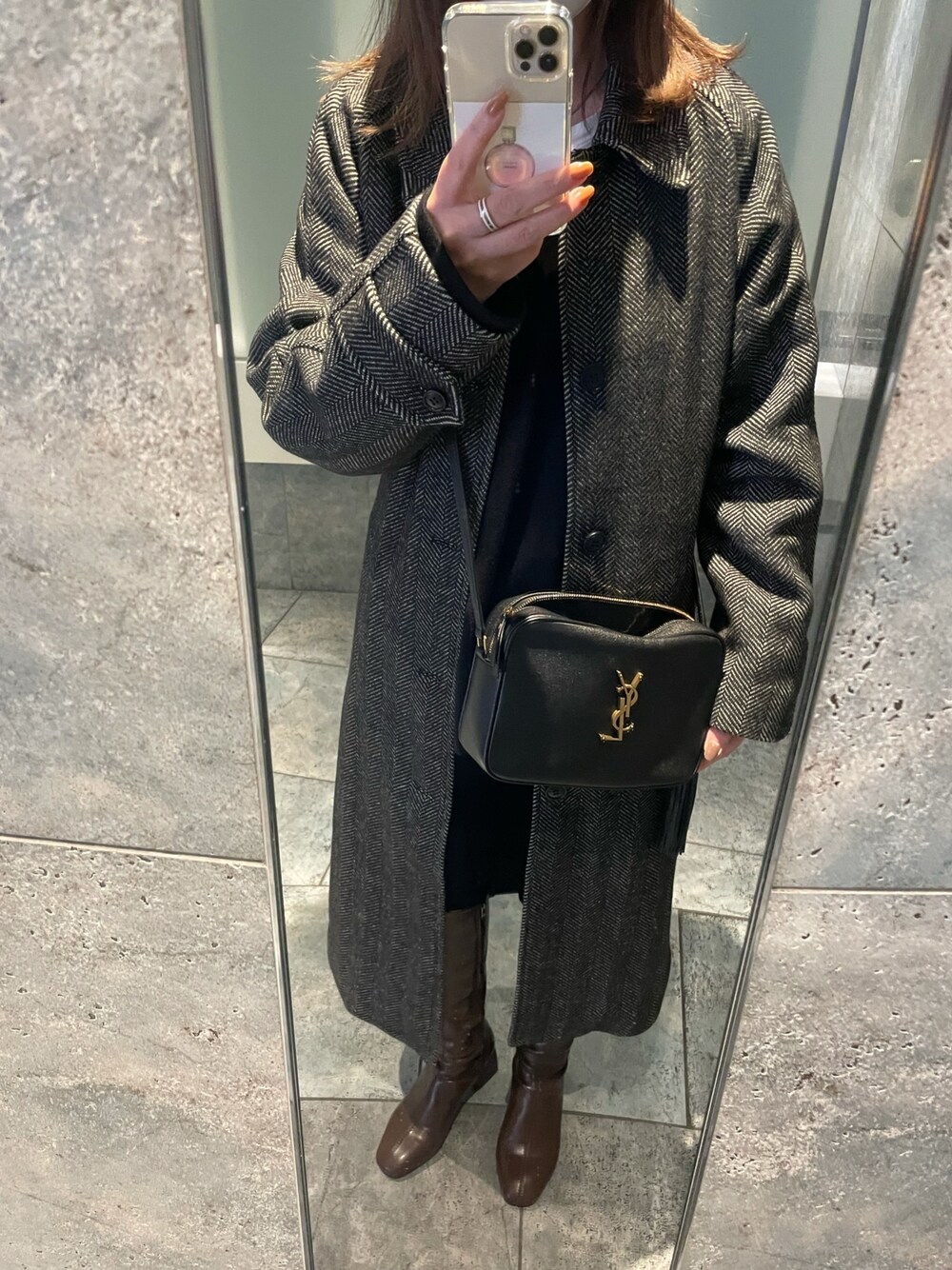 MOUSSY（マウジー）の「BAL COLLAR ロングコート（ステンカラーコート