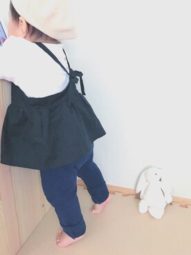 「アイテム（キャミソール）」を使った、tsumutsumuさん（キッズ・80cm）の秋コーディネート