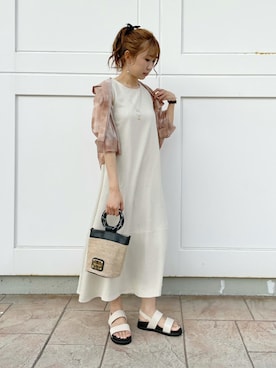 「MOUSSY（マウジー）のアイテム（イヤリング）」を使った、YUKI ♪ さん（レディース・160cm）の春コーディネート