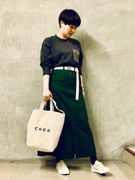 「LOGOS（ロゴス）のアイテム」を使った、coen  おのさん（レディース・165cm）の秋コーディネート