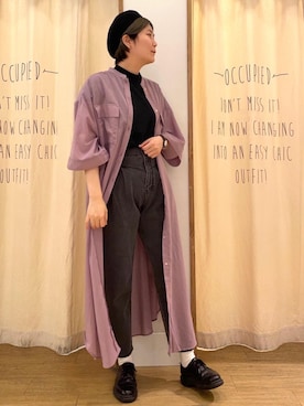 「USAコットン」｜「アイテム（ワンピース/ドレス）」を使った、coen  おのさん（レディース・165cm）の春コーディネート