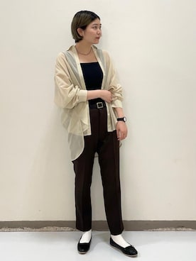 「FEELING MADE（フィーリングメイド）のアイテム」を使った、coen  おのさん（レディース・165cm）の夏コーディネート