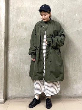 「ロゴ・コーエンベア」｜coen  おのさん（レディース・165cm）の秋コーディネート