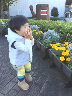 nato☆さん（キッズ・90cm）の冬コーディネート