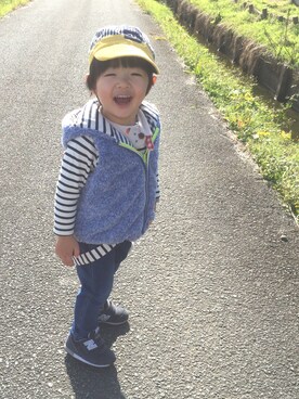 nato☆さん（キッズ・90cm）の冬コーディネート