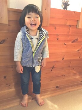 nato☆さん（キッズ・90cm）の冬コーディネート
