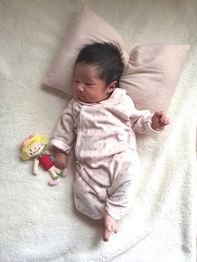 「Curly Collection（カーリーコレクション）のアイテム」を使った、nato☆さん（キッズ・50cm）の冬コーディネート