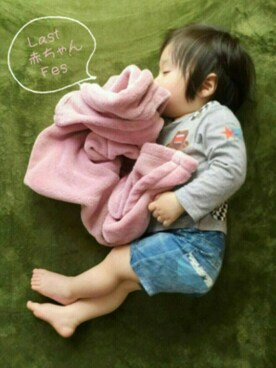 「GWZ（ジーウィズ）のアイテム」を使った、nato☆さん（キッズ・80cm）の冬コーディネート