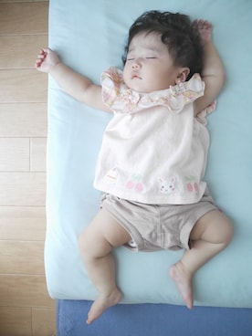 「0歳6ヶ月」｜「アイテム（パンツ）」を使った、nato☆さん（キッズ・60cm）の秋コーディネート