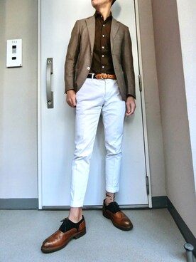 湖太郎@商社ファッション男子さんの（GIANNETTO | ジャンネット）を使ったコーディネート