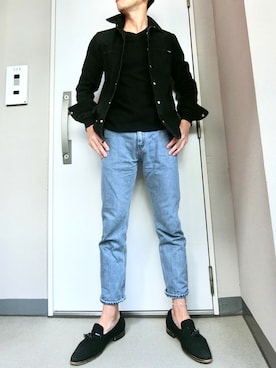 「LOUIS VUITTON（ルイヴィトン）のアイテム（デニムパンツ）」を使った、湖太郎@商社ファッション男子さん（メンズ・177cm）の春コーディネート