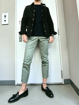 湖太郎@商社ファッション男子さん（メンズ・177cm）の春コーディネート