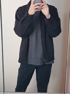 「しまむら（シマムラ）のアイテム（ブルゾン）」を使った、わわわわーんさん（メンズ・178cm）の秋コーディネート