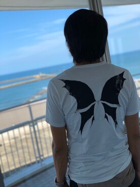 「kiryuyrik（キリュウキリュウ）のアイテム（Tシャツ/カットソー）」を使った、totoroさん（メンズ・182cm）の秋コーディネート