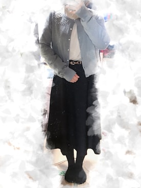 「L'EST ROSE（レストローズ）のアイテム（トップス）」を使った、涼音さん（レディース・148cm）の春コーディネート