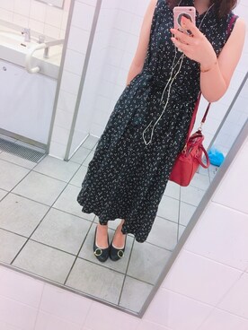 「UNIQLO（ユニクロ）のアイテム（ワンピース/ドレス、ブラック系）」を使った、mizukiさん（レディース・163cm）の秋コーディネート