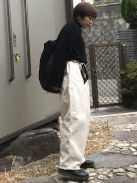「SVEC（シュベック）のアイテム（その他シューズ）」を使った、なつみさん（レディース・148cm）の春コーディネート