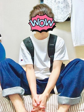 「ikka（イッカ）のアイテム（パンツ）」を使った、ゆーさん（メンズ・163cm）の春コーディネート