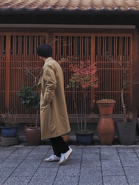 「アイテム（その他トップス、ブラウン系）」を使った、あさん（メンズ・183cm）の春コーディネート