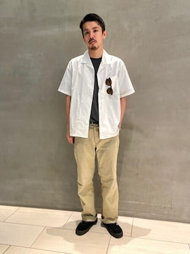 「A.Kjaerbede(エキアビド)のアイテム」を使った、後藤さん(メンズ・179cm)の夏コーディネート