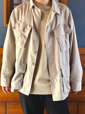 「KANGOL」｜「アイテム（その他アウター）」を使った、マサさん（メンズ・165cm）の春コーディネート