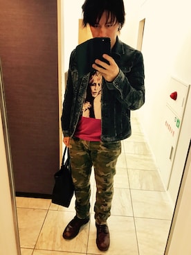 くすしんさん（メンズ・175cm）の春コーディネート