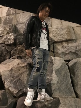 くすしんさん(メンズ・175cm)の春コーディネート