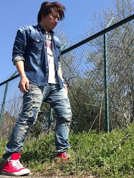 くすしんさん(メンズ・175cm)の春コーディネート