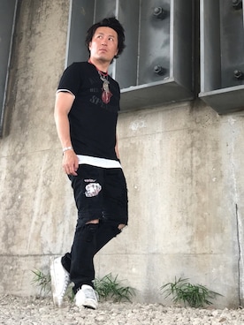 くすしんさん（メンズ・175cm）の夏コーディネート