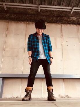 くすしんさん（メンズ・175cm）の秋コーディネート