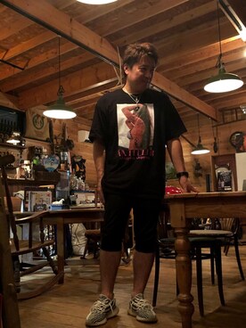 「アウトドアミックス」｜「アイテム（アナログ腕時計）」を使った、くすしんさん（メンズ・175cm）の秋コーディネート