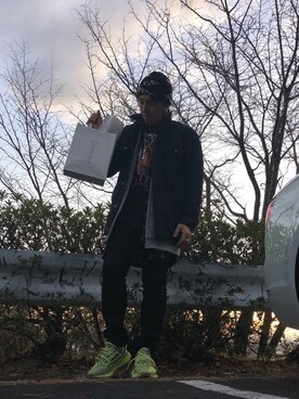 「BALENCIAGA」｜「アイテム（福袋/福箱）」を使った、くすしんさん（メンズ・175cm）の冬コーディネート