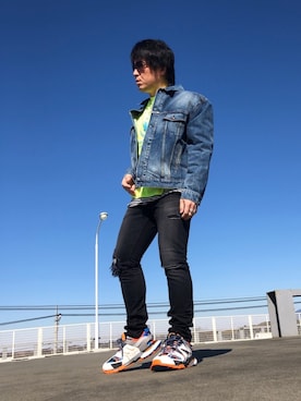 「minedenim」｜「アイテム（その他）」を使った、くすしんさん（メンズ・175cm）の冬コーディネート