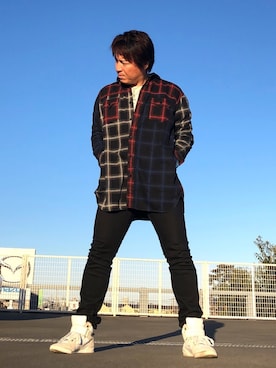 「minedenim」｜「アイテム（アクセサリー）」を使った、くすしんさん（メンズ・175cm）の冬コーディネート