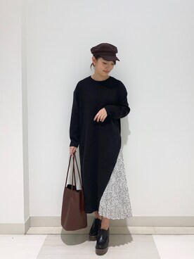 「OZOC（オゾック）のアイテム（パンプス）」を使った、sumicaさん（レディース・157cm）の秋コーディネート