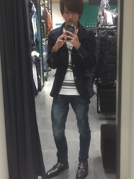 「glory crew（グローリークルー）のアイテム」を使った、Takuya Yamashitaさん（メンズ・170cm）の冬コーディネート