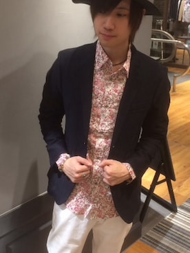 「glory crew（グローリークルー）のアイテム」を使った、Takuya Yamashitaさん（メンズ・170cm）の春コーディネート