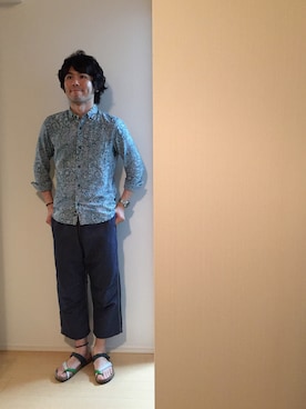 「NANO universe（ナノユニバース）のアイテム（腕時計）」を使った、トモッティさん（メンズ・174cm）の夏コーディネート