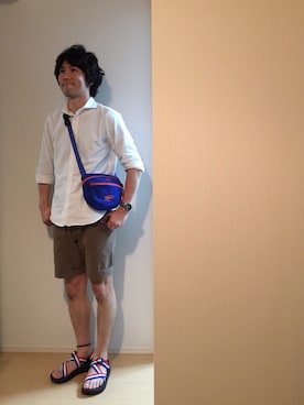「NANO universe（ナノユニバース）のアイテム（腕時計）」を使った、トモッティさん（メンズ・174cm）の夏コーディネート