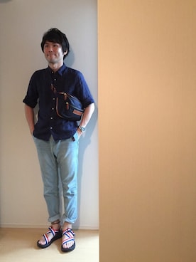 「Felisi（フェリージ）のアイテム」を使った、トモッティさん（メンズ・174cm）の夏コーディネート
