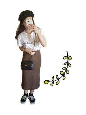 「アイテム（ピアス（両耳用））」を使った、のじ。さん（レディース・155cm・20代）の秋コーディネート